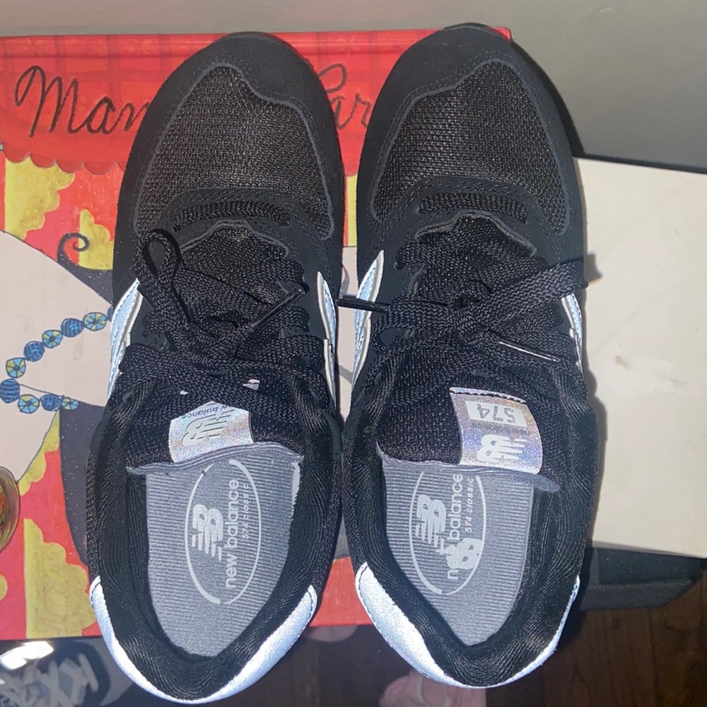 Black and grey new balance